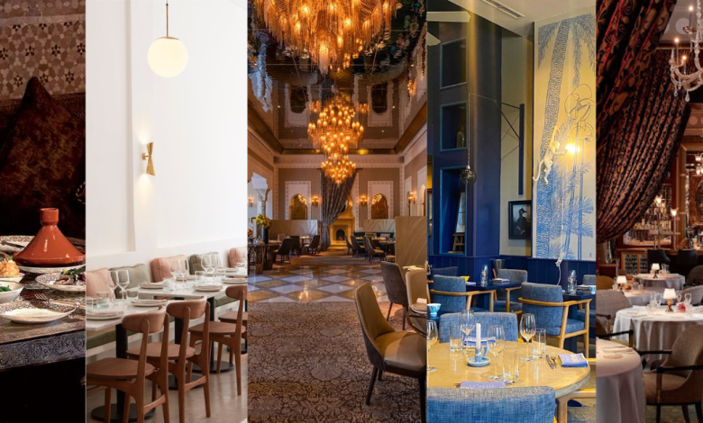 La Grande Table Marocaine, le +61, La Grande Brasserie, Le Petit Cornichon et le Sesamo. Photomontage ©H24Info