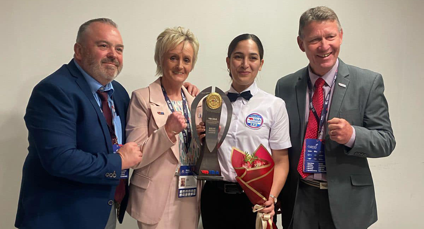 Oumayma Semlali sacré meilleure arbitre aux mondiaux de boxe