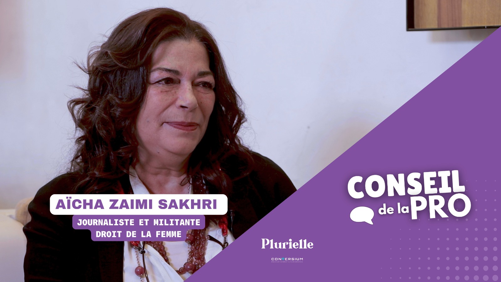 Interview Conseil de la Pro Aicha Sakhri Zaimi