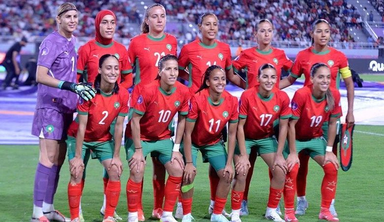 Les lionnes de l'atlas lors du match contre la Zambie (2-2)