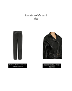 Le cuir, roi du dark chic
